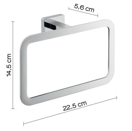 Gedy Atena, полотенцедержатель - кольцо, цвет хром, артикул 4470(13)