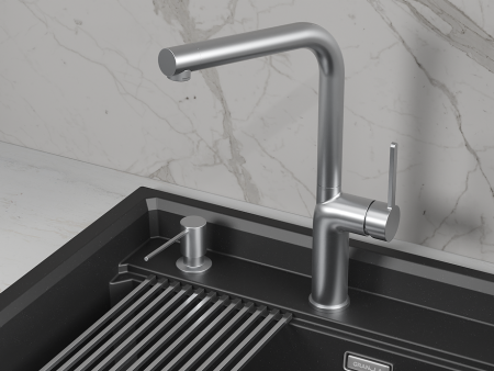 Смеситель для кухни GRANULA (9502, НЕРЖ), артикул 9502, НЕРЖ