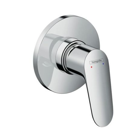 Смеситель для душа, Hansgrohe, Focus, тип открывания воды-рычажный, монтаж-вертикальный встраиваемый (настенный), внутренняя часть-в комплект не входит (необходимо заказать), 1 потребитель, цвет-хром Смеситель для душа, Hansgrohe, Focus, тип открывания воды-рычажный, монтаж-вертикальный встраиваемый (настенный), внутренняя часть-в комплект не входит (необходимо заказать), 1 потребитель, цвет-хром