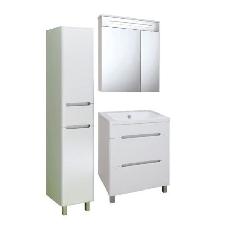 Тумба под раковину Runo Парма 60 4620750025809 Белая