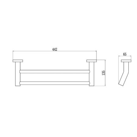 Полотенцедержатель Savol S-408748, хром, артикул S-408748
