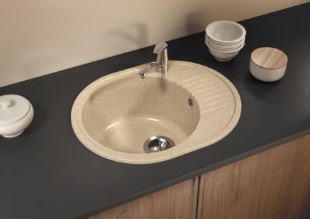 Кухонная мойка Polygran F-22 №302 58 Песочная
