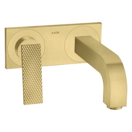 AX Citterio Смеситель для раковинынастенный,пан,тек, цвет шлифованная медь, артикул 39171950