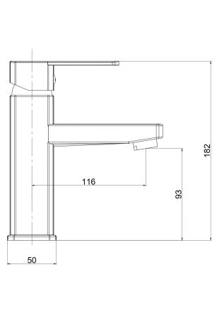 Смеситель Iceberg  для раковины, без донного клапана, артикул: IC26