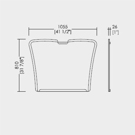 Devon Summertime Antique Зеркало 1050х810х26 мм, со вставками из крашенного дерева цвет deep black, артикул EFSPSUMMER-BL