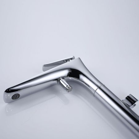 Смеситель для ванны напольный VTF-102CH однорычажный, хром, артикул VTF-102CH
