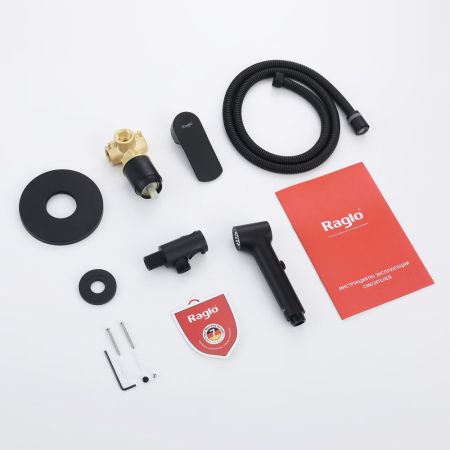 Гигиенический душ со смесителем Raglo R03.53.06, черный