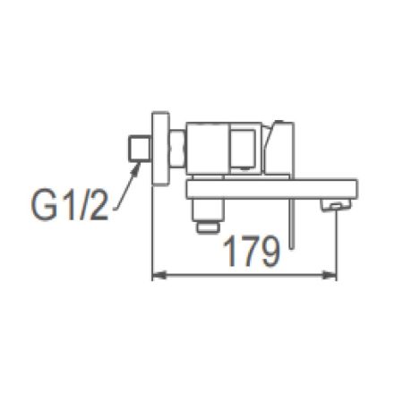 Смеситель для ванны Splenka S224.30.06, черный