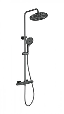 Душевая система с термостатом WONZON & WOGHAND NEO, Темный графит (WW-B3045-A-BGG), артикул WW-B3045-A-BGG