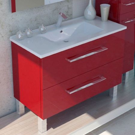 Тумба с раковиной SanVit Сольвейг 90 ksolv090 в цвете Ral Шоколад, артикул ksolv090