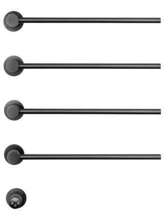 Полотенцесушитель электрический встраиваемый WONZON & WOGHAND MÜNCHEN, Темный графит (WW-A354-GM), артикул WW-A354-GM