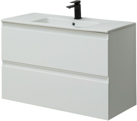 Тумба под раковину Allen Brau Eclipse 100 1.E1003.WM белый матовый, артикул 1.E1003.WM