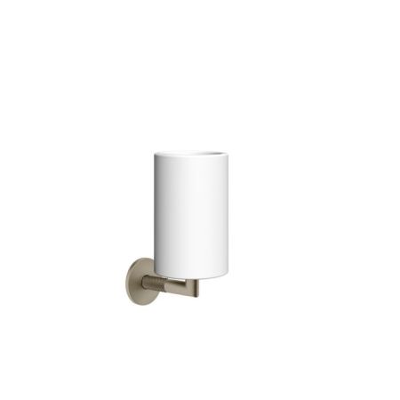 Gessi Anello Стакан настенный белый, цвет Finox Brushed Nickel, артикул 63707#149