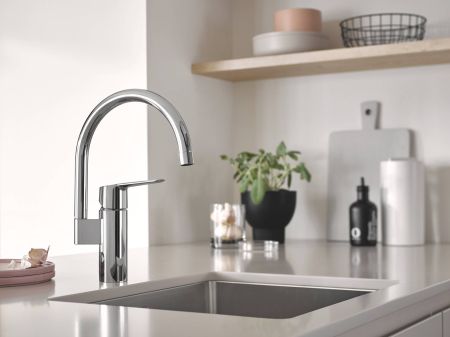 Смеситель для кухни GROHE Start 2021, C-образный высокий излив, хром (30469000)