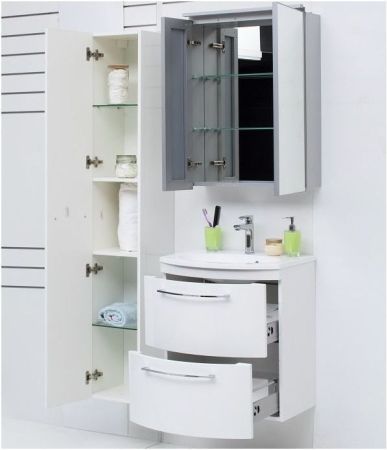 Тумба с раковиной De Aqua Лонг 60 белый, артикул 00212713