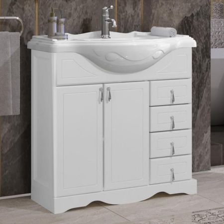 Зеркало Клио 85 Opadiris Белый матовый, артикул 