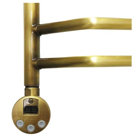 Электрический полотенцесушитель Domoterm Лаура П10 500*800 АБР E L Античная бронза, артикул ЛаураП10500*800АБРEL