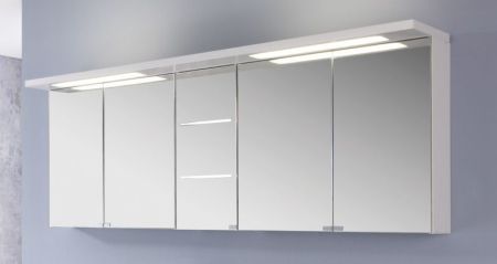 Puris Swing, зеркальный шкаф 1800 мм, цвет белый глянец, артикул SET41182(161)