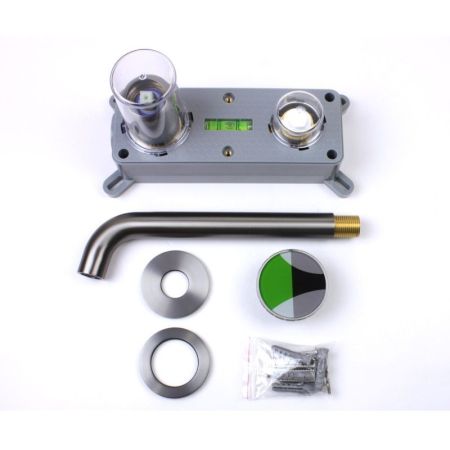 Смеситель для раковины встраиваемый Bronze de Luxe 9007GM-G, графит/зеленый, артикул 9007GM-G