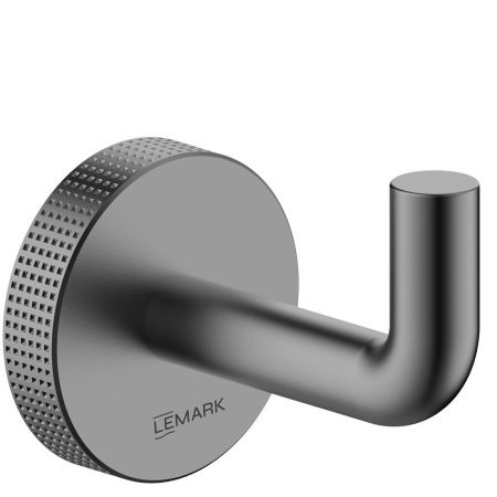 Крючок для полотенец Lemark BELUGA, сталь, графит (LMA-8011S1-GM), артикул LMA-8011S1-GM