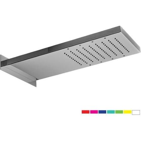 Daniel, настенная лейка для душа с 7 цветной светодиодной подсветкой, 500х260х64 мм, цвет хром, артикул A562L