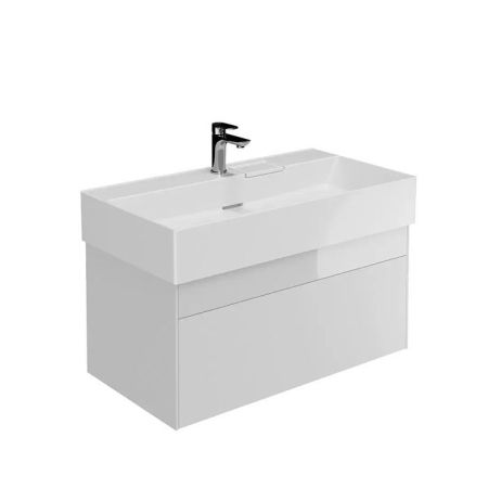 Тумба LOGICA подвесная 2 ящика 90 см, белоснежный, артикул LOG.90.2\WHT