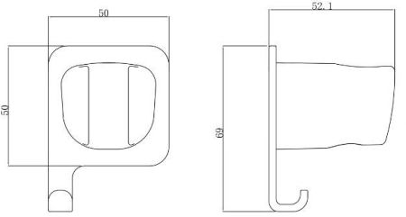 Держатель для душа Allen Brau Infinity 5.21B17-00 хром, артикул 5.21B17-00