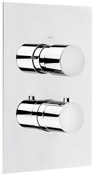 Emmevi, внутристенный смеситель-термостат на 3 выхода, цвет хром