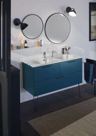 Зеркало Jacob Delafon Odeon Rive Gauche 70 EB1177-BLV Черное, артикул EB1177-BLV