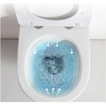 Унитаз ADIGE Aria подвесной безободковый Cerutti SPA CT7837, артикул CT7837