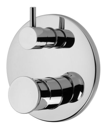 Emmevi Filobrass, однорычажный встраиваемый смеситель для душа, рукоятка без стержня, с рычажным дивертером, на 2 выхода, цвет хром