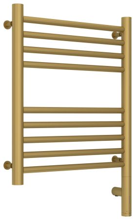 Полотенцесушитель электрический "БОГЕМА 3.0" прямая 500х400 / МЭМ правый (Матовое золото)