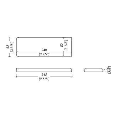 DEVON Cube Поднос, цвет хром, артикул CUBE304CR
