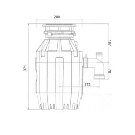 Измельчитель пищевых отходов бытовой Bone Crusher 910 AS