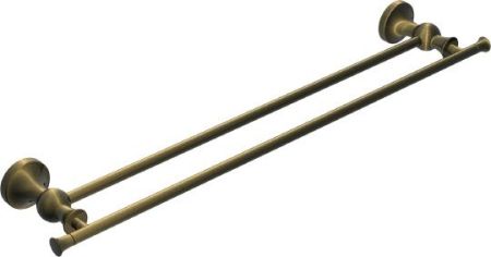 Держатель для полотенец Rush Crete CR35532 двойной Бронза, артикул CR35532