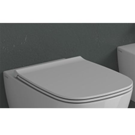 GLOBO Genesis Сиденье для унитаза GNS02/GN001, быстросъемное, цвет белый/хром (микролифт)