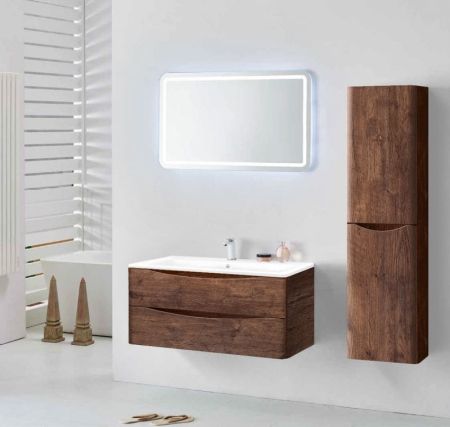 Тумба под раковину Vincea Roberta VMC-1R100RW подвесная R.Wood, артикул VMC-1R100RW