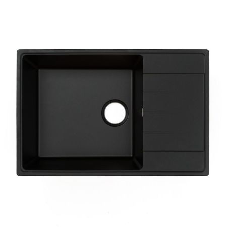 Кухонная мойка Grandex Aqua Topline 600215, черный металлик