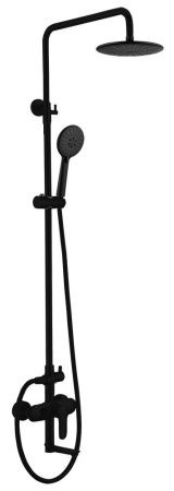Душевая стойка ABBER Eleganz AF8316B с изливом, черная Душевая стойка ABBER Eleganz AF8316B с изливом, черная