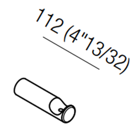 Agape Dot line Настенный крючок, цвет: черный