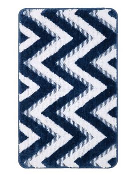 Коврик для ванной комнаты FIXSEN RIVER FX-5004M, темно-синий