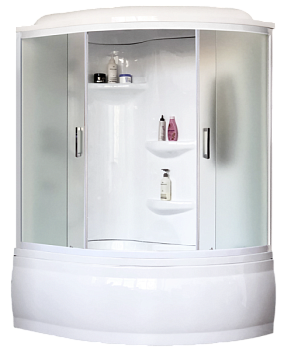 Душевая кабина Royal Bath  RB 140ALP-C (матовое) левая без гидромассажа