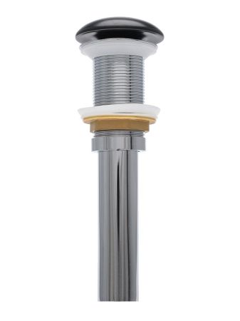 AQM7002-0MB Донный клапан без перелива, керамическая накладка, цвет черный матовый, артикул AQM7002-0MB