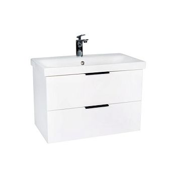 Тумба VIANT "Берлин" 2 ящика подвесная белая 441х766х520 под раковину .S-UM-MOD80/1 (MODUO 80) (VBER80MDBEL-T2YP)