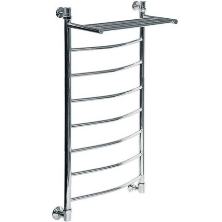 Водяной полотенцесушитель Ника Arc ЛД/ВП 120x50 с полкой Хром, артикул ЛД/ВП 120x50