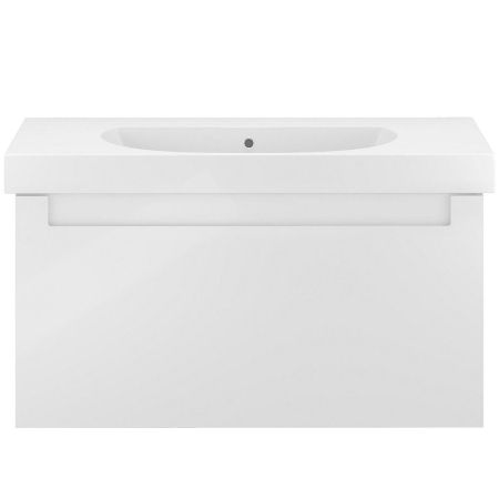 Тумба BUONGIORNO PLUS подвесная с ящиками 100, белая глянцевая-дуб Кантри, артикул BGP.100.1+1\WHT