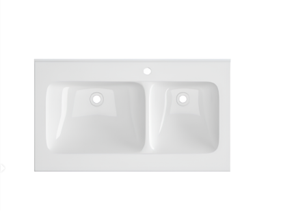 Раковина Double SANDRA (805х460х185) двойная накладная Cerutti SPA, артикул СT9707