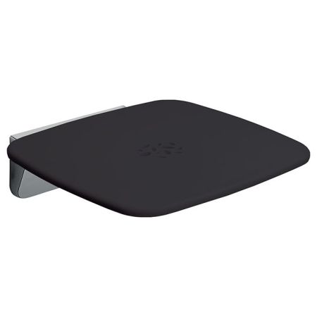 Colombo Complementi Сиденье для душа, с креплениями к стене, 160кг, цвет: черный, артикул B9645.NE