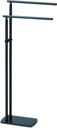 Gedy Florida, стойка: 2 полотенцедержателя, цвет черный матовый, артикул 7331(14)