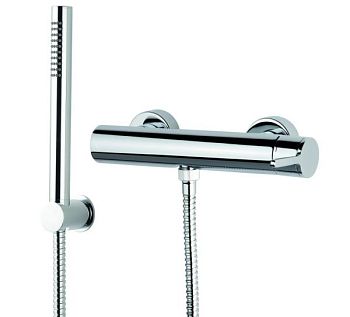 Emmevi Filobrass, однорычажный (со стержнем) смеситель для душа с набором для душа, цвет хром